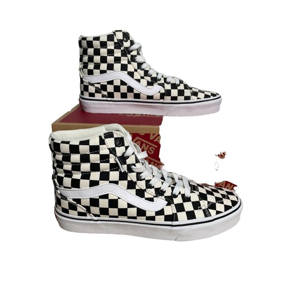 Vans Shoes - SOLD Women's Size 9 VANS FILMORE HI TOP Shoes/Sneakers, checkerboard black/mars